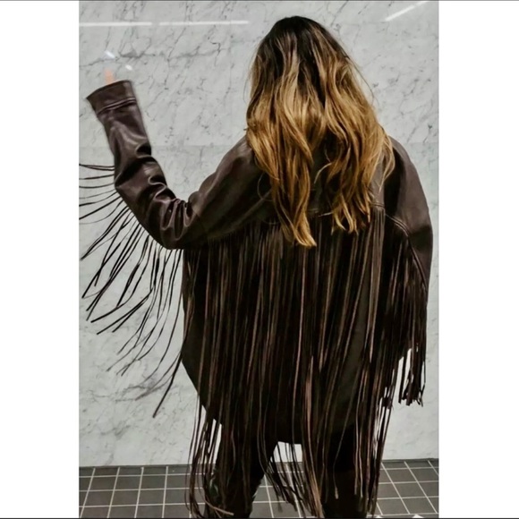 Zara Jackets & Coats Zara Sheepskin Leather Overshirt Or Jacket